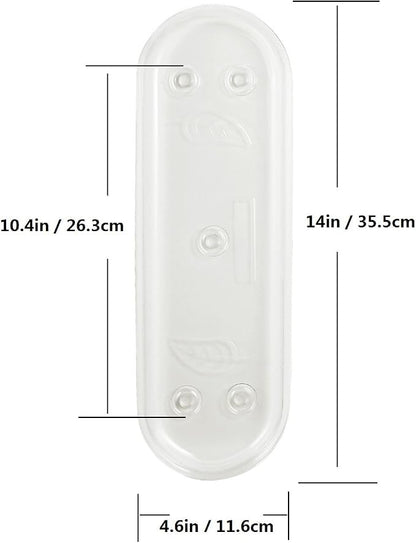 Idyllize Oval 5 Pieces of 14 by 4 5/8 Inches Clear Plastic Heavy Duty Plant - Image 2