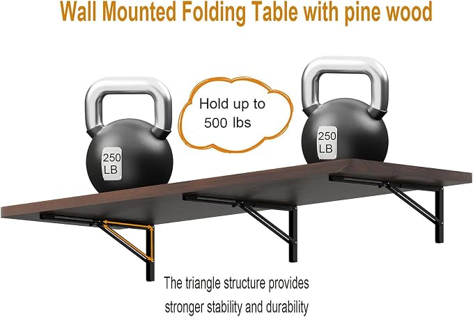 IAE Floating Wall Mounted Folding Table Desk - Image 5