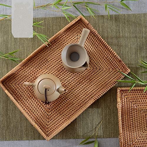 Hand-Woven Rattan Serving Tray - Image 7