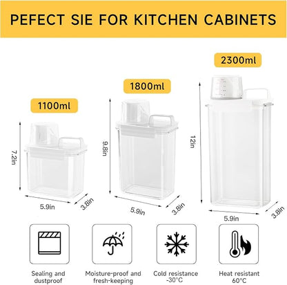Cereal Container and Rice Storage Dispenser-Airtight Food Storage Organizers - Image 2