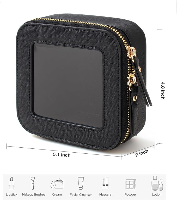 Travel Clear Makeup Bag Set, TSA Approved Cosmetic Bag Case - Image 5