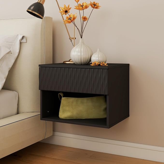 Floating Nightstand Set of 2, Modern Bedside Tables - Image 7