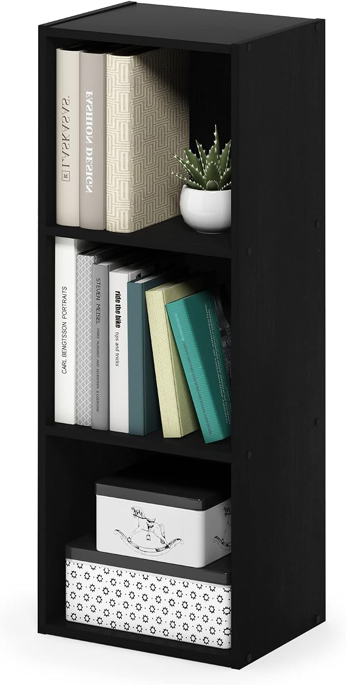 Furinno PASIR Book Shelf, 3-Tier Open Shelves Bookshelf, - Image 5