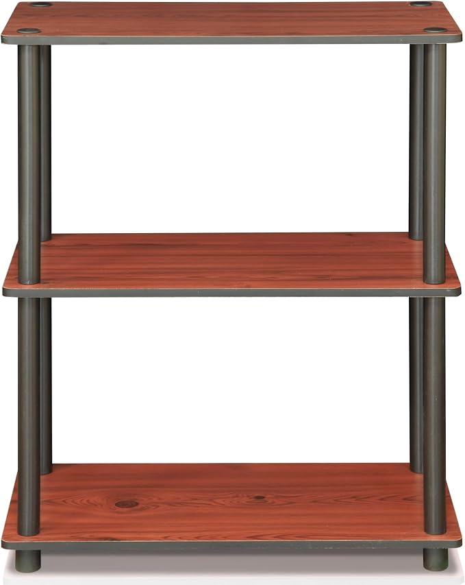 Furinno TURN-N-TUBE Storage Shelves, 3-Tier Book Shelf, Corner Shelf, Toolless - Image 9