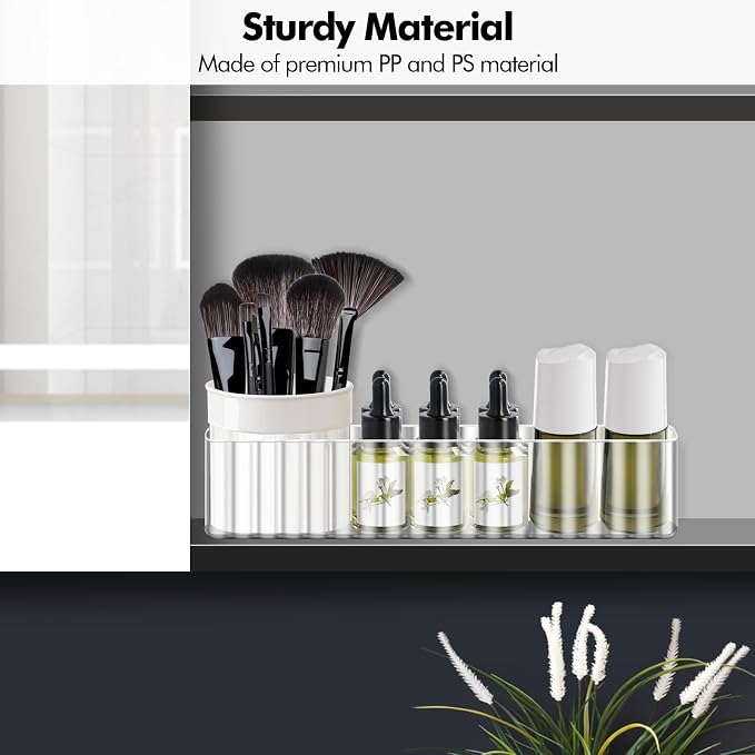 Poeland Clear Rotating Storage Box, Makeup Organizer Tray, Medicine Cabinet - Image 2