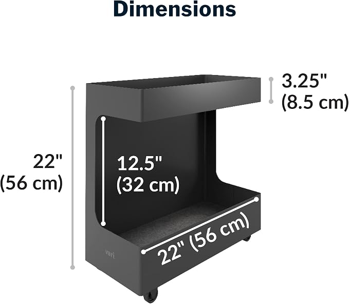 Vari Mobile Slim Under-Desk Cubby - Image 8