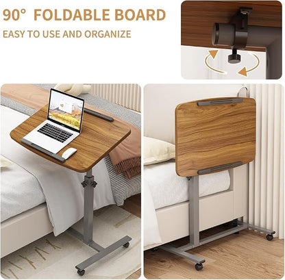 Laptop Lap Desk, Mobile Adjustable Overbed Bedside Table - Image 4