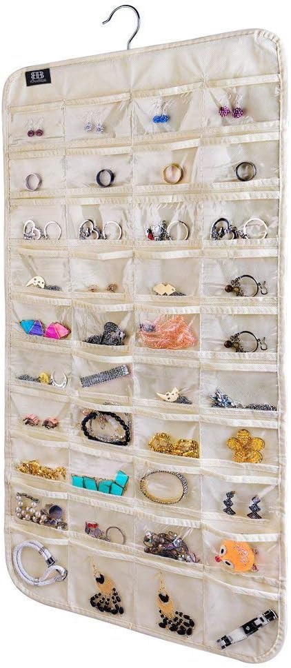 BB Brotrade Hanging Jewelry Organizer, Accessories Organizer, 80 Pocket by BB+Brotrade