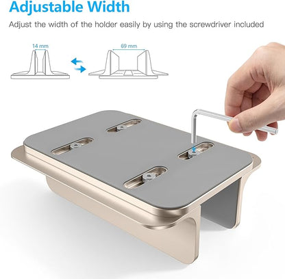 OMOTON Vertical Laptop Stand Holder, Desktop Aluminum Stand - Image 6