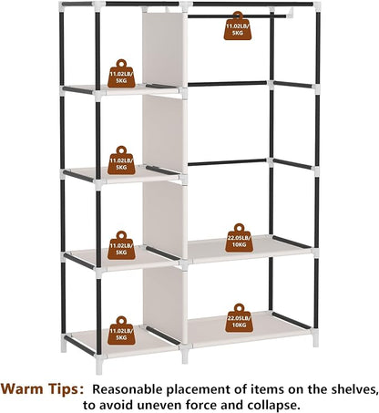 Calmootey Portable Closet Organizer, Space-Saving Storage System - Image 9