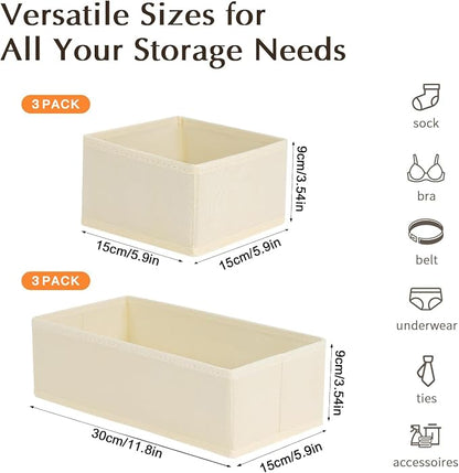 DIMJ Drawer Organizers Clothes, Fabric Closet Organizers and Storage, Shallow - Image 2