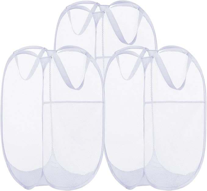 BATTOO Deluxe Strong Mesh Pop up Laundry Hamper Basket by BATTOO