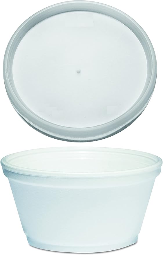 Mr Miracle Foam Bowl with Lid for Hot and Cold Foods – 12 Ounce Disposable Soup - Image 8