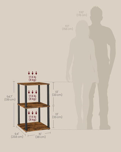 VASAGLE Superfast Toolless Assembly, 3-Tier Shelf - Image 2