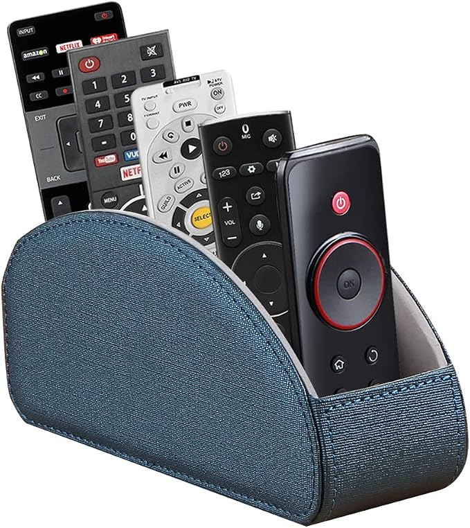 Leather Remote Control Holder, TV Remote Caddy by Arniche