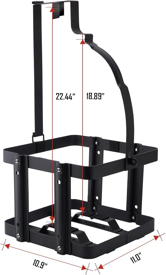 SPARKWHIZ Fuel Jug Container Holder Mount, Gas Can 5 Gallon Holder Rack - Image 2