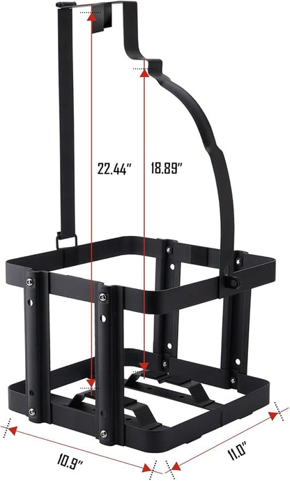 SPARKWHIZ Fuel Jug Container Holder Mount, Gas Can 5 Gallon Holder Rack - Image 2