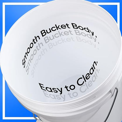 DEMORA 5 Gallon Bucket with Screw Lid, Heavy Duty Plastic Buckets Containers - Image 4