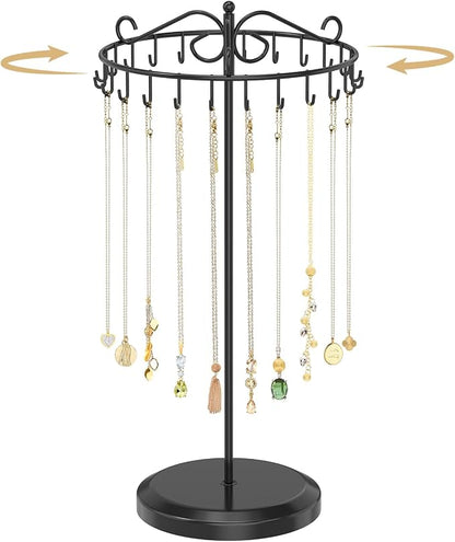 MODOWEY Rotating Necklace Holder Organizer Display Stand by MODOWEY