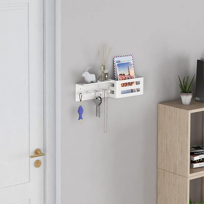 MKO Key Holder Wall Mount, Adhesive Key Hanger - Image 5