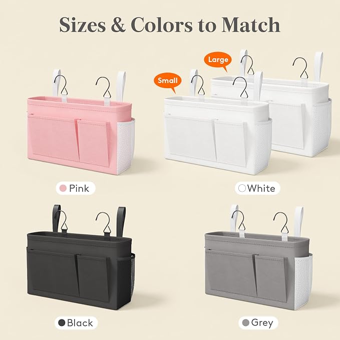 Lifewit Bedside Caddy Storage Organizer, Hanging Storage Bag - Image 7
