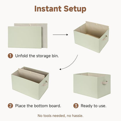 StorageWorks Storage Baskets for Shelves, Foldable Fabric Closet Storage Bins - Image 7