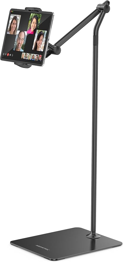 AboveTEK Tablet Floor Stand, Stylish Adjustable Height iPad Floor Stand by AboveTEK