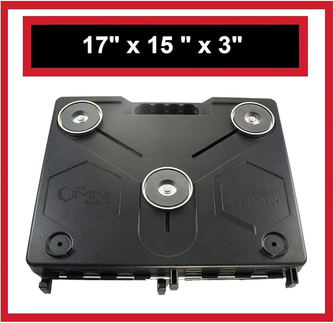 The OmniShelf Magnetic Portable Workstation + Toolbox, Computer & Laptop Stand - Image 8