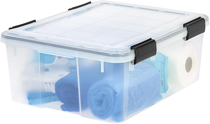 30.6 Qt Storage Bins with Latch Lids by Unknown
