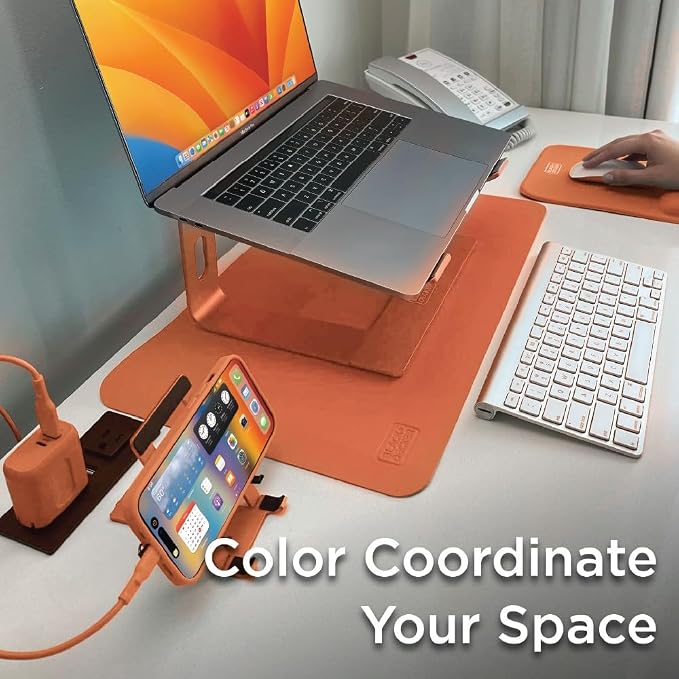 BLACK+DECKER Small Travel Desk Mat, Office Desk Pad, Computer Mat, Laptop Pad - Image 8