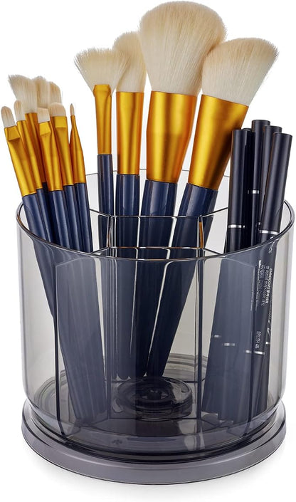 Makeup Brush Holder Organizer, Rotating Makeup Organizer by VANZAVANZU