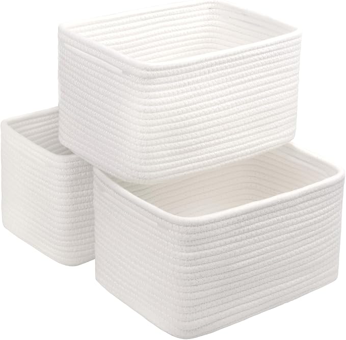 Small Cotton Rope Basket – Storage Bin by RRUNKA