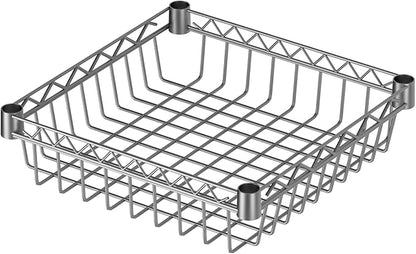 6 Shelves Storage Shelf Wire Closet Bathroom Organizers Metal Pantry Kitchen - Image 7