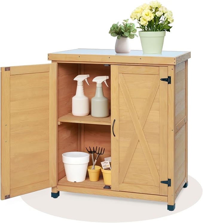 31" Weatherproof Small Storage Cabinet, Storage Cabinets - Image 7