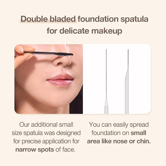 Foundation Spatula Made of Stainless Steel | Professional Makeup Spatula - Image 3