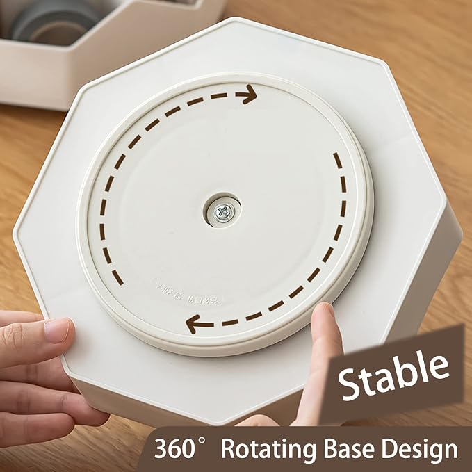 Pencil Pen Holder for Desk, 9 Slots 360 Degree Rotating Desk Organizer - Image 5