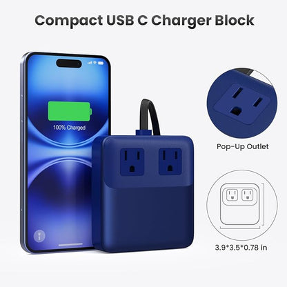 USB C Charger Block, 135W GaN IV Fast Charging Station Hub, 6-in-1 USB C Power - Image 7