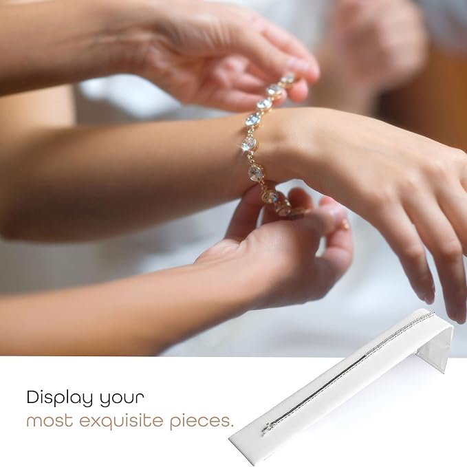Novel Box 6 Pack Bracelet/Watch Ramp White Leatherette 2x8.25x2 Inches - Image 5
