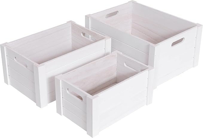 Farmhouse Modern White Wooden Crates - Image 8