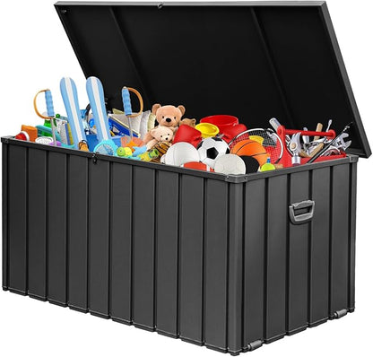 Domi 200 Gallon Deck Box, Metal Outdoor Storage Box by domioutdoorliving