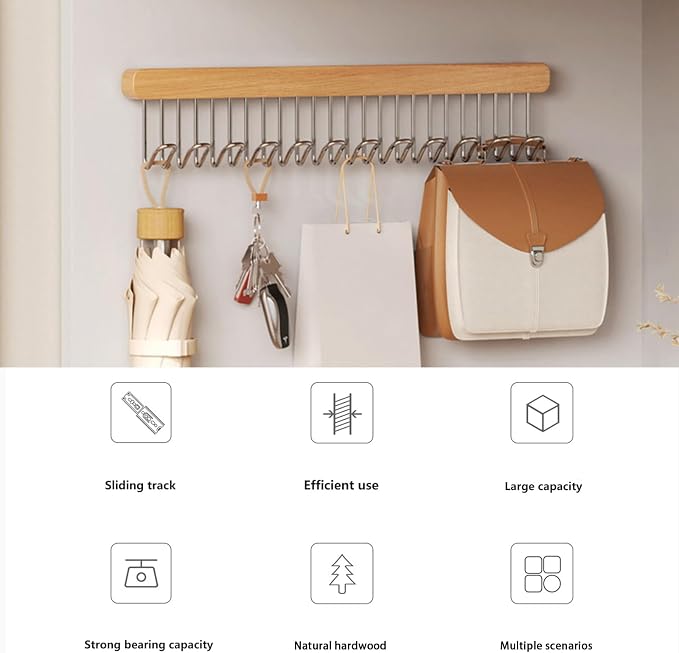 2 Pack Closet Valet Rod, Pull Out Belt Hanger - Image 7