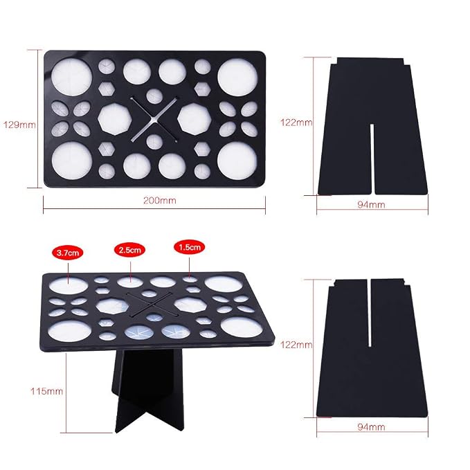 Makeup Brush Cleaning Mat & Drying Rack - Image 8