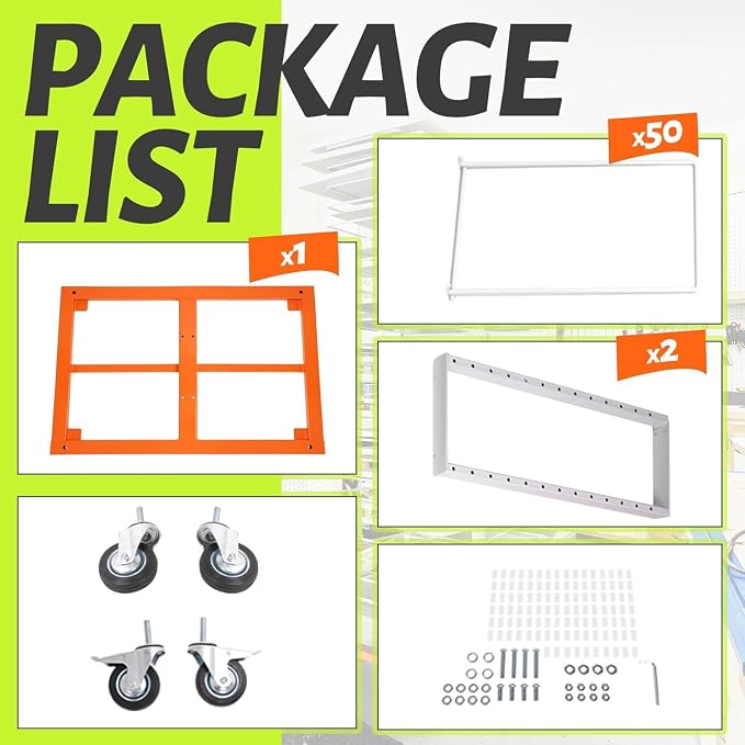 50 Shelves Paint Cabinet Drying Rack - Image 7
