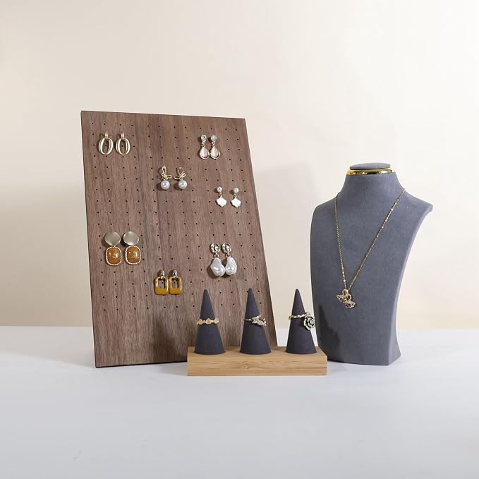 GemeShou Walnut earring display stand - Image 7