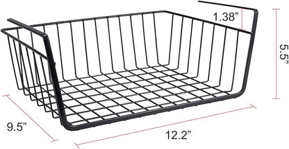 Undershelf Storage Basket Under Shelf Wire Basket Household Metal Under Shelf - Image 6