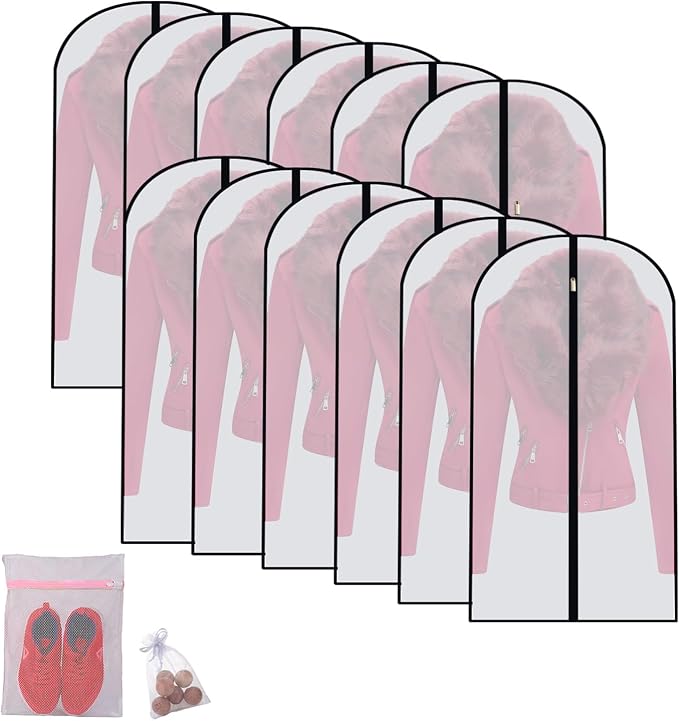 Garment Bags for Hanging Clothes Travel Suit Bags for Closet Storage Closet by HomeClean
