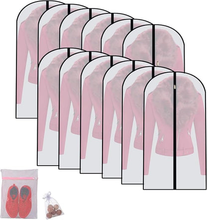 Garment Bags for Hanging Clothes Travel Suit Bags for Closet Storage Closet by HomeClean