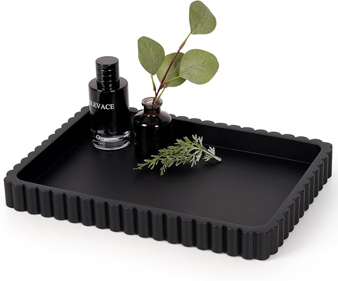 Concrete Decorative Tray for Coffee Table Decor, Rectangular Modern Decorative by Cathyeen