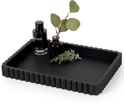 Concrete Decorative Tray for Coffee Table Decor, Rectangular Modern Decorative by Cathyeen