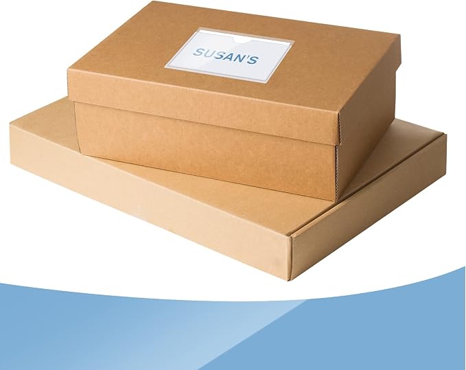 Outus 200 Pack 2.48 x 4.06 Inch Self Adhesive Label Pockets Bulk Plastic Labels - Image 3
